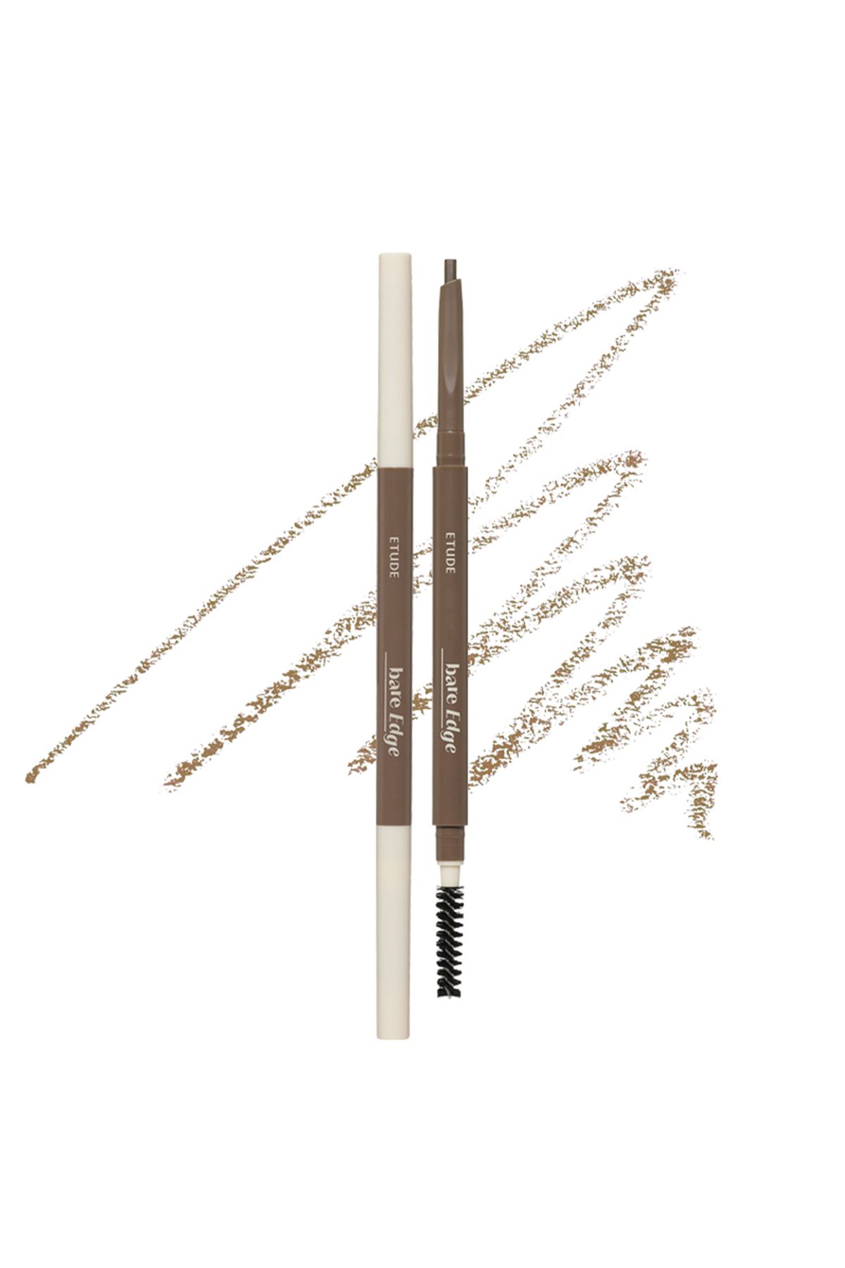 ETUDE Bare Edge Slim Brow / 3d Altıgen Uçlu Doğal Görünüm Veren Kaş Kalemi- 04 Light Brown