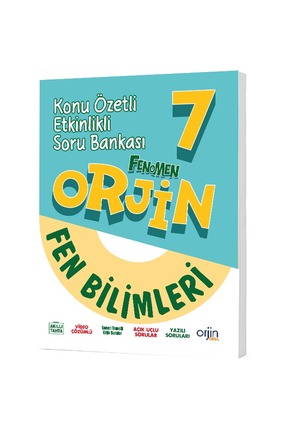Orjin Okul ORJİN 7 FEN BİLİMLERİ KONU ÖZETLİ SORU BANKASI