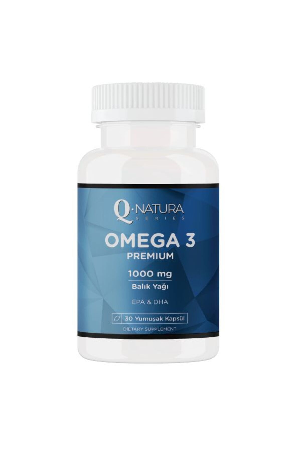 Q natura series Omega 3 Premium 30 Softgell Kapsül Balık Yağı 1000 mg  EPA 396 mg  264 mg