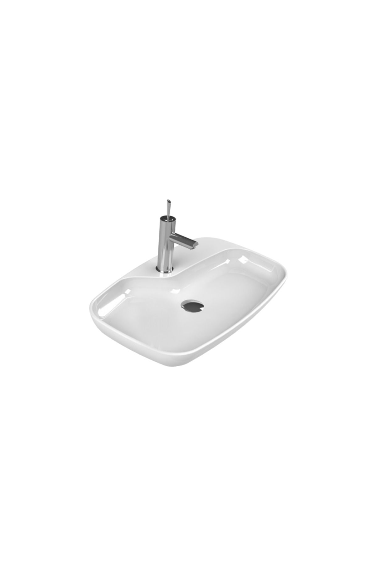 Turkuaz Cerastyle Nova Tezgah Üstü Lavabo 70 Cm