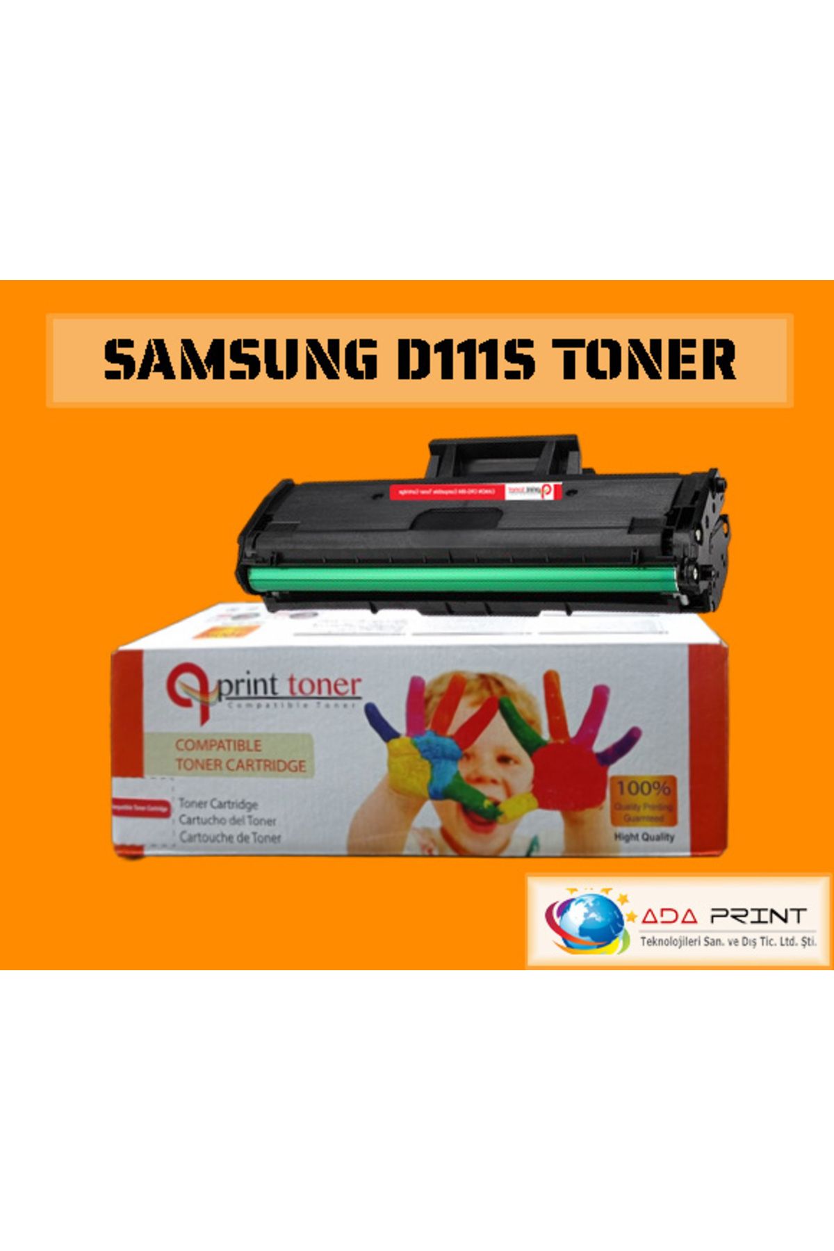 QPRiNT Samsung M2020w, M2070w, M2070fw Toner Mlt D111 Çipli / Garantıli D111l