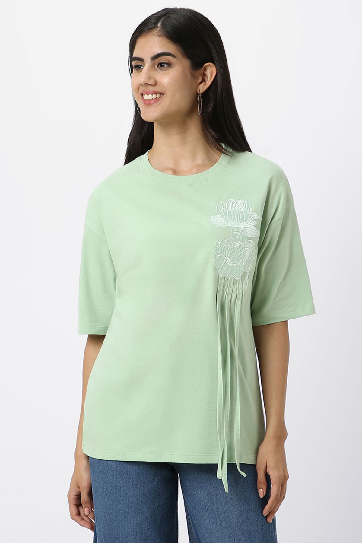 RİNA-Table Top01 Short Sleeve T-shirt Mint 1