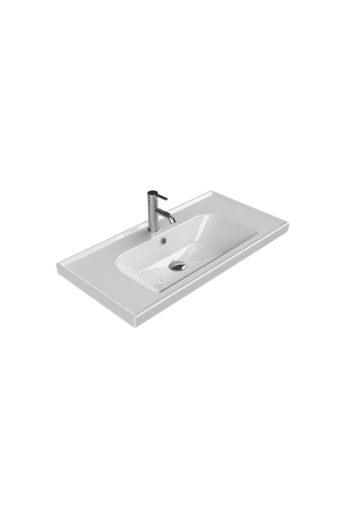 Turkuaz Cerastyle Frame Etajerli Lavabo 90x45 Cm