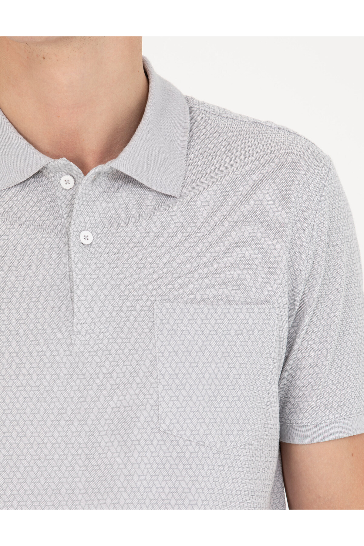 تیشرت یقه پلو مردانه راسته آستین کوتاه | پیر کاردین Pierre Cardin 912710 - تصویر 7