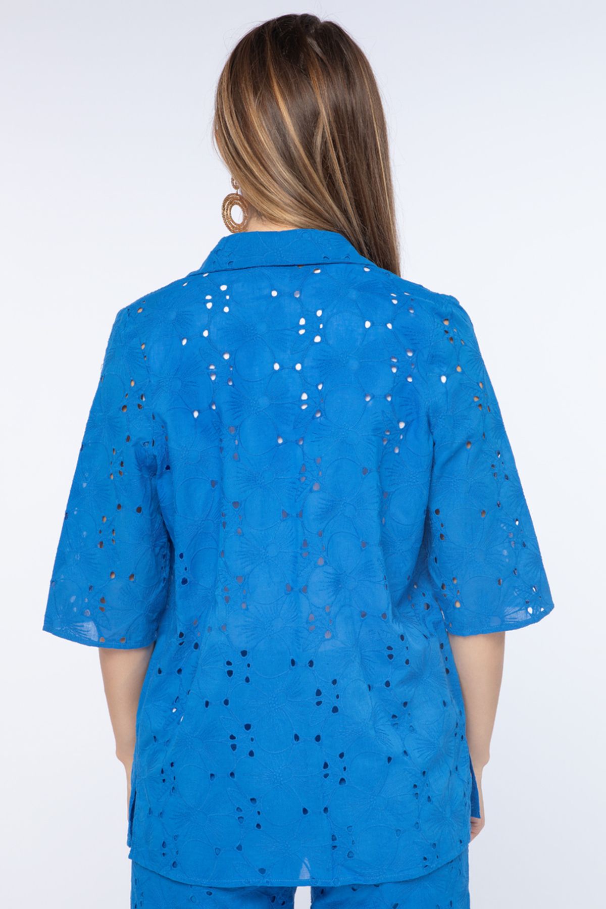 RİNA-Dopamine Chic Cardigan Blue 3