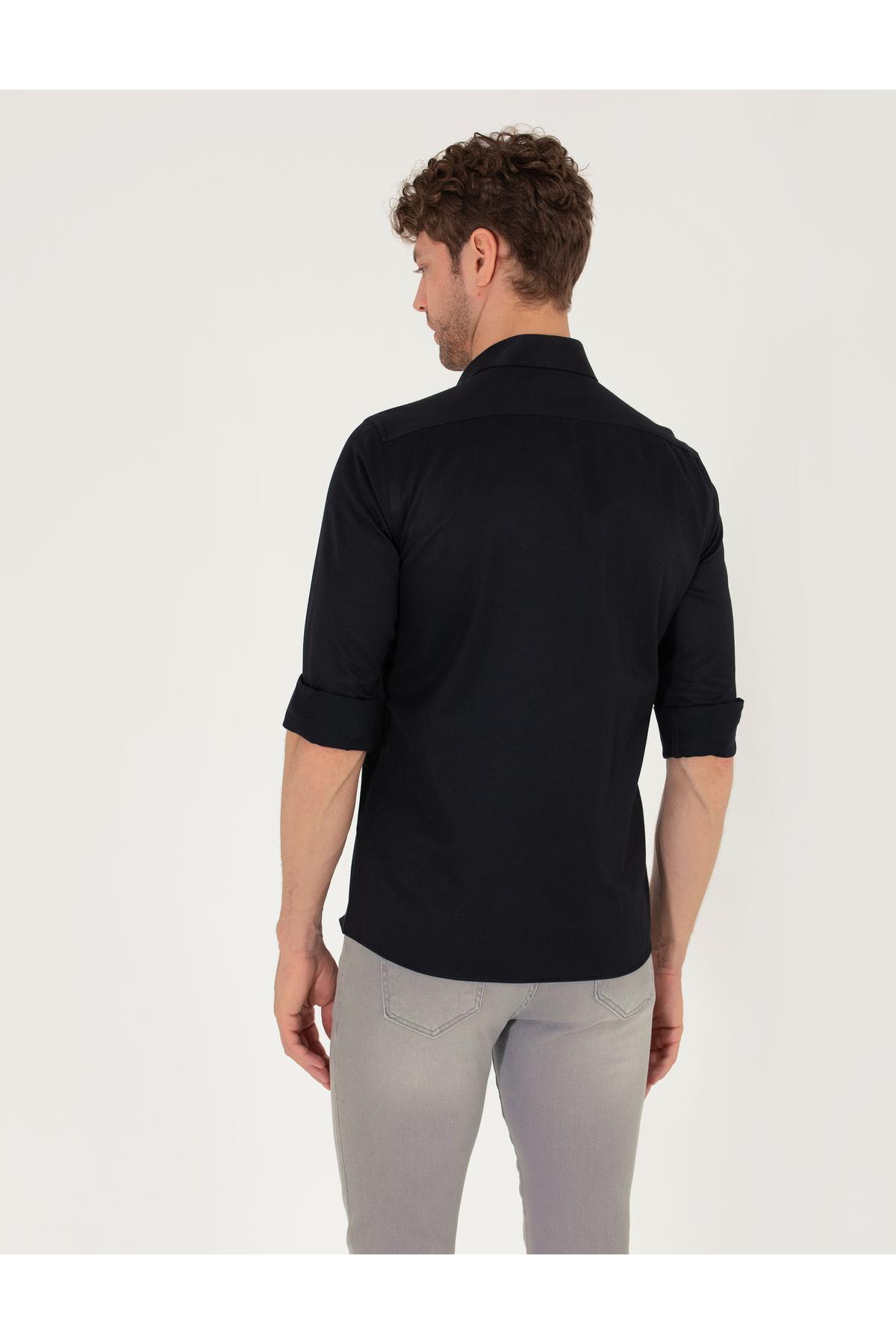 پیراهن مردانه راسته آستین بلند | پیر کاردین Pierre Cardin 771843 - تصویر 5