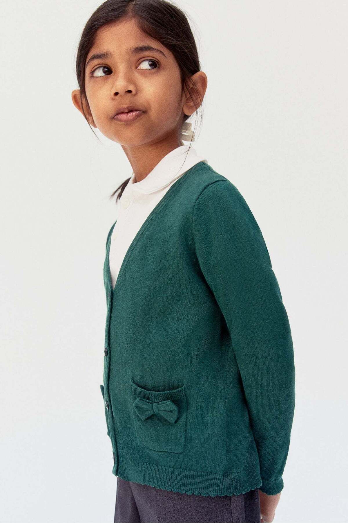 H&M-Cotton school cardigan 1