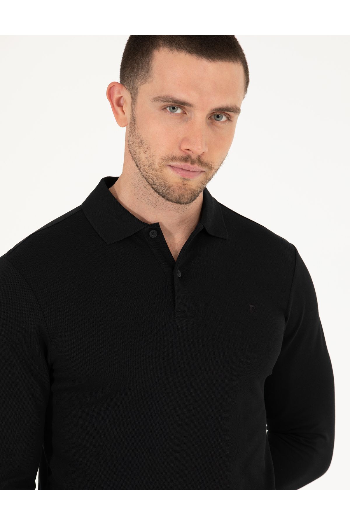 Pierre Cardin-Black Slim Fit Basic Sweatshirt 50276035 -Vr046 3