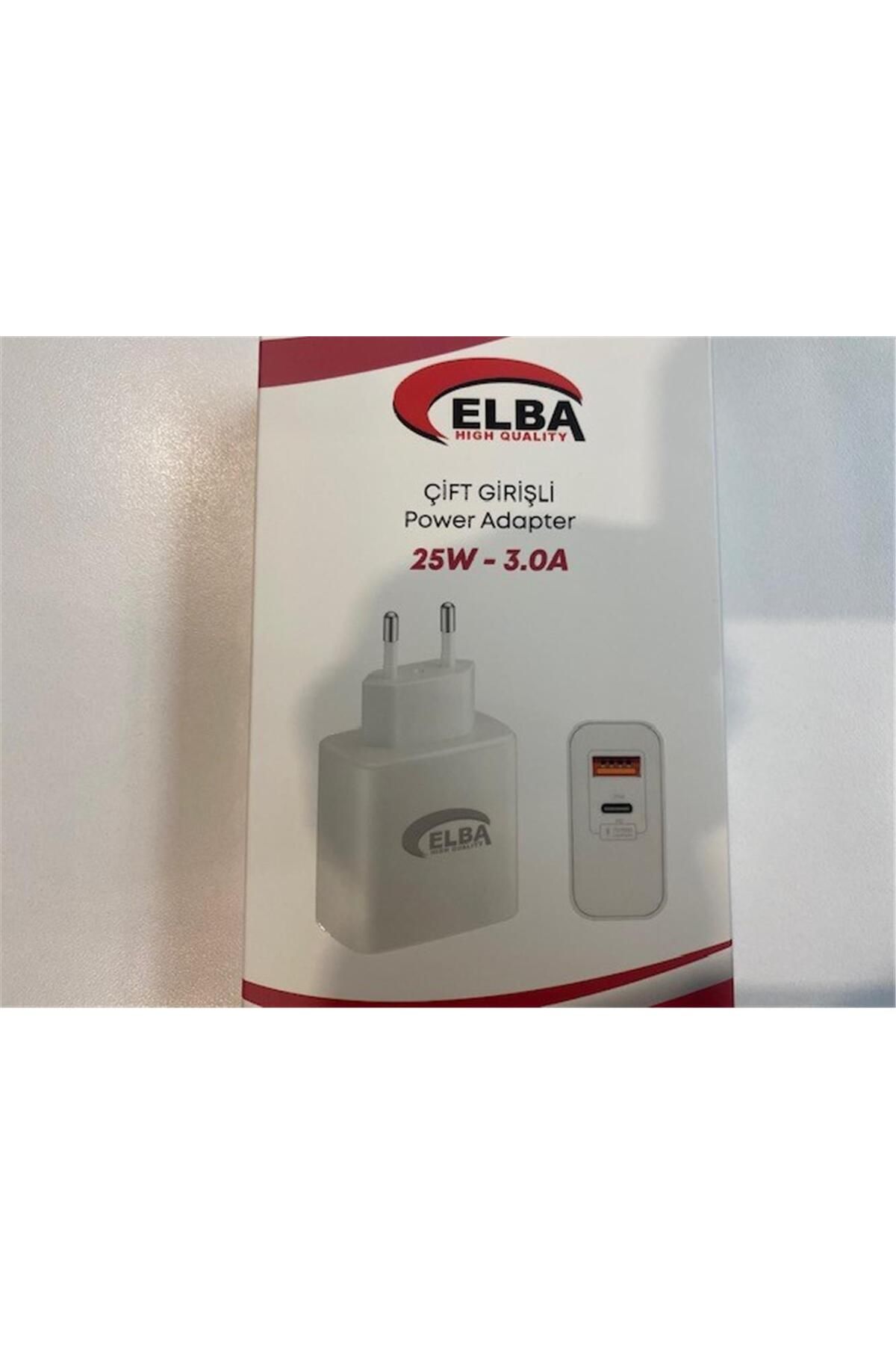 Vobotek Teknoloji Elba ELB15 25W 3.0A Usb-A To Usb-C Çift Girişli Hızlı Şarj Akım Koruma Isıya Dayanıklı EV Şarj Kafa