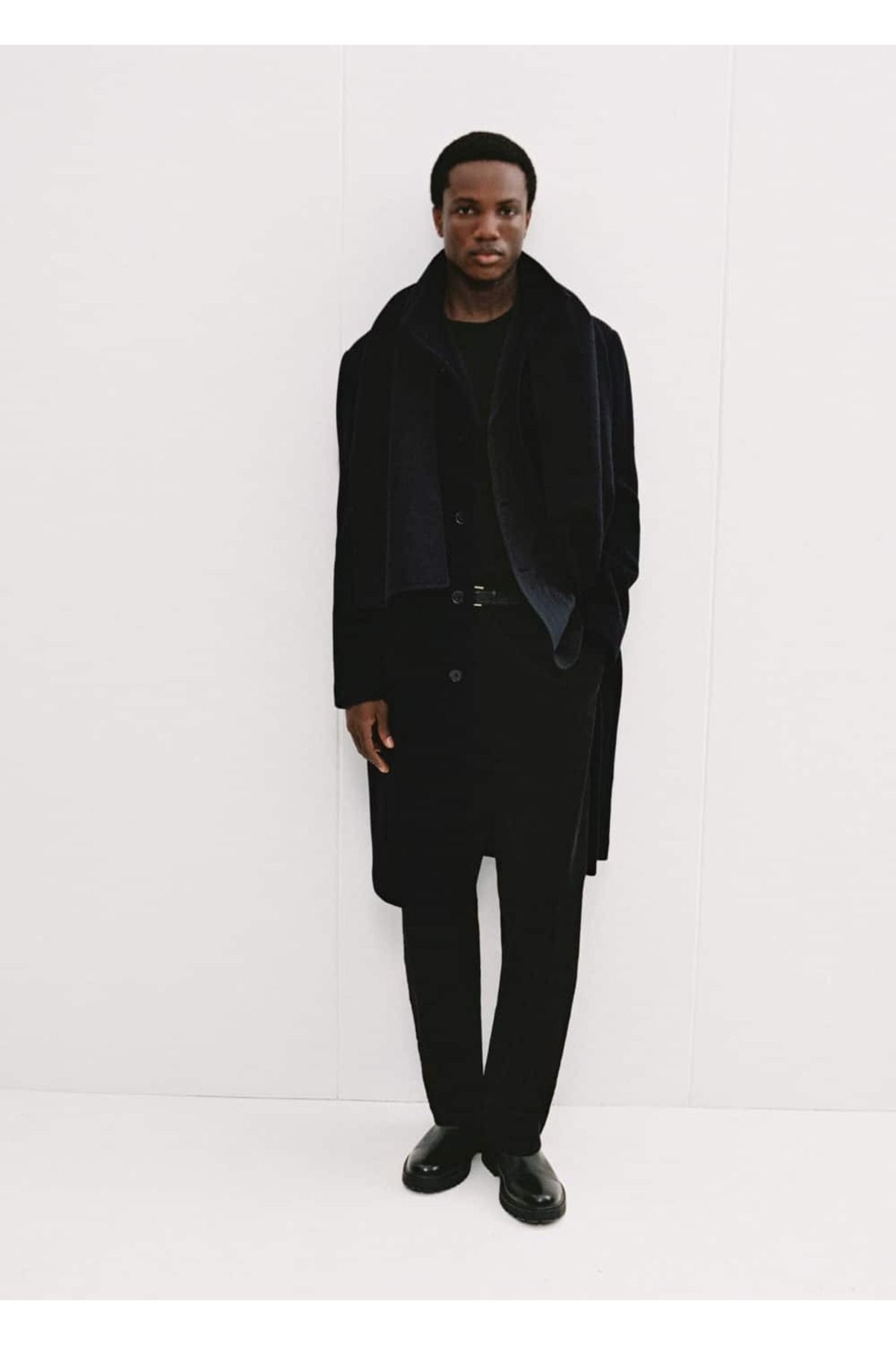 MANGO Man-Straight Cut Pleated Corduroy Trousers 5