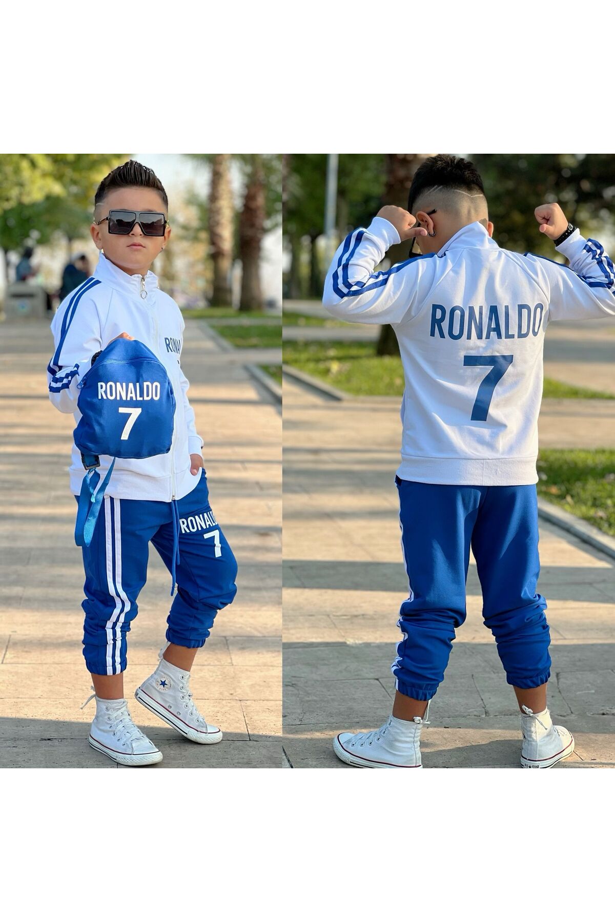 ipekkids İPEKKİDS ERKEK ÇOCUK GİYİM RONALDO EŞOFMAN TAKIMI ÇANTA