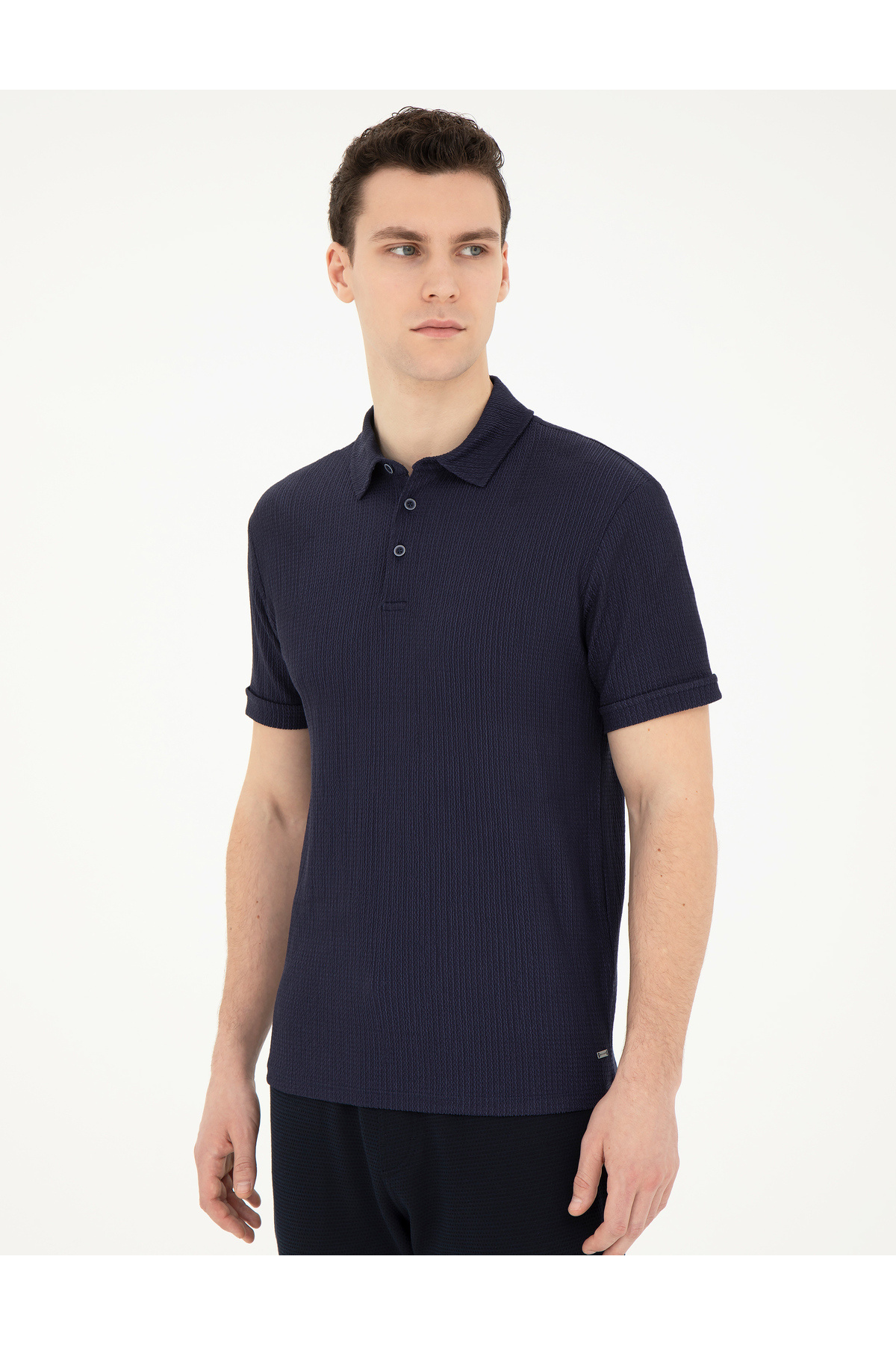 تیشرت یقه پلو مردانه راسته آستین کوتاه | پیر کاردین Pierre Cardin 979887 - تصویر 3
