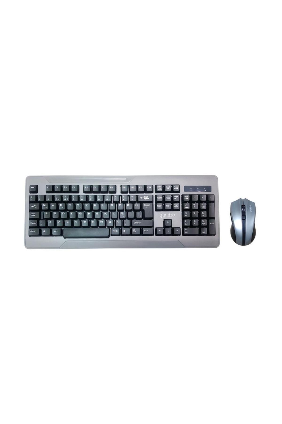 Vobotek Teknoloji Quadro Q Kablosuz KMS-101W Trk Multimedia Klavye + Kablosuz Mouse