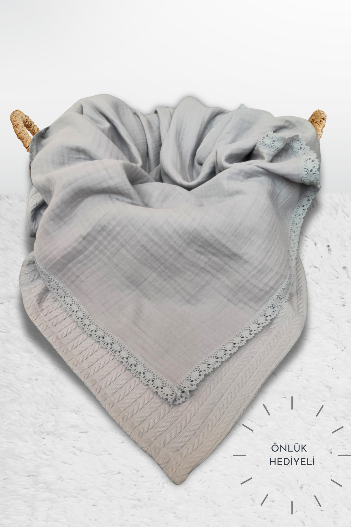 4 Layers Muslin & Knit Pattern Quilting, Baby & Kids Blanket, 100% Cotton, 110x120 cm