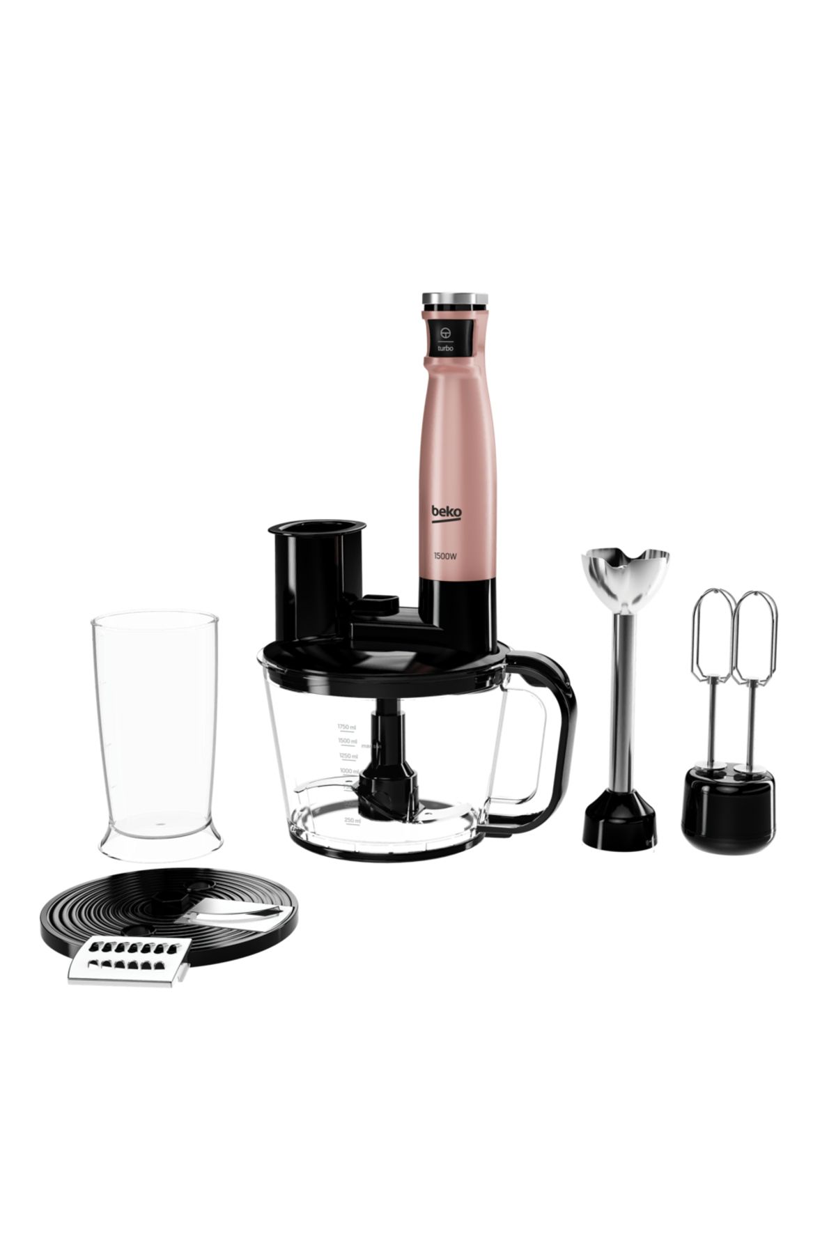 Beko Rhb 5050 R Floral Rose 1500 W Blender Seti Rose Gold-1