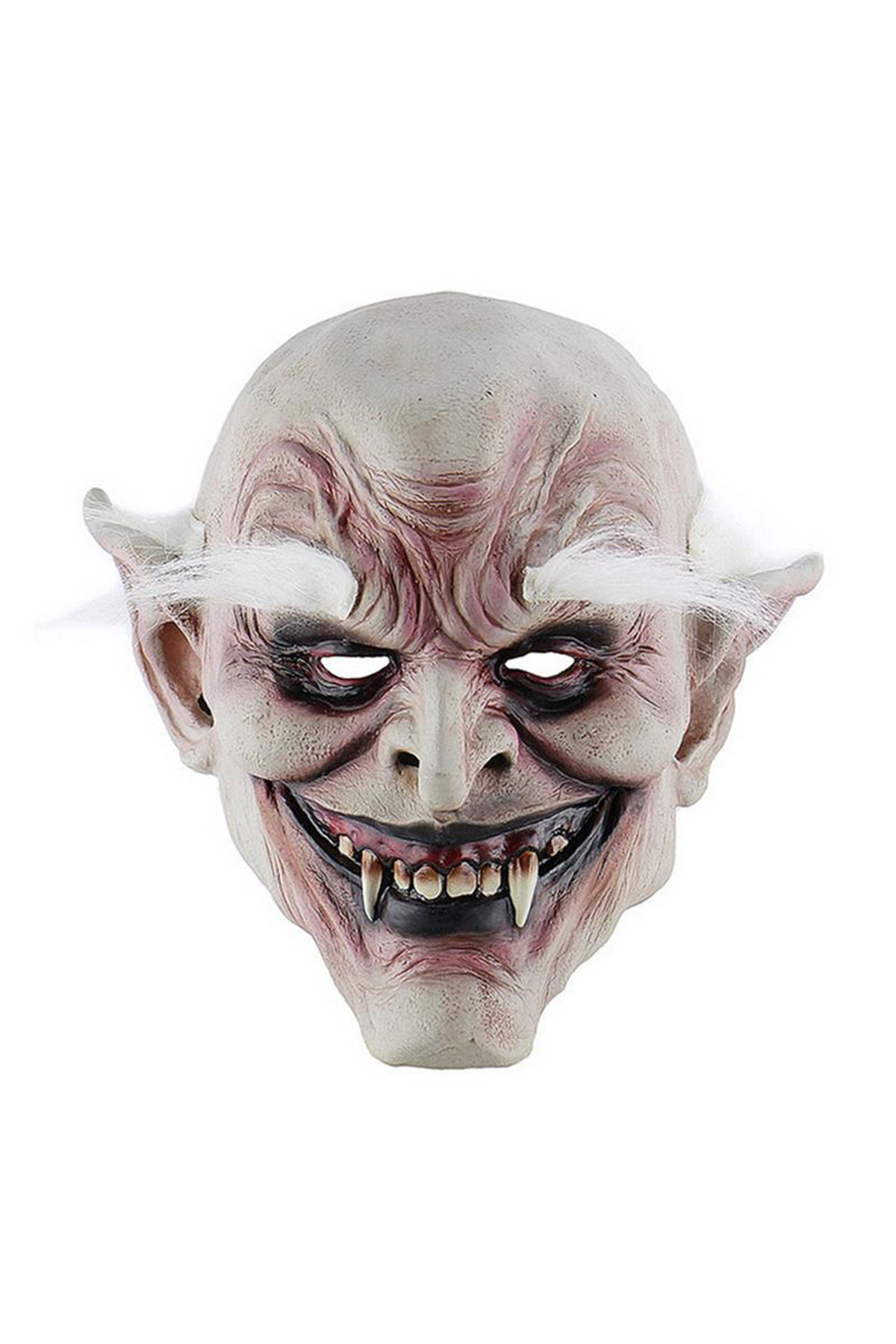 Rossa Wella Zombie Vampire Mask with White Hair and Eyebrows