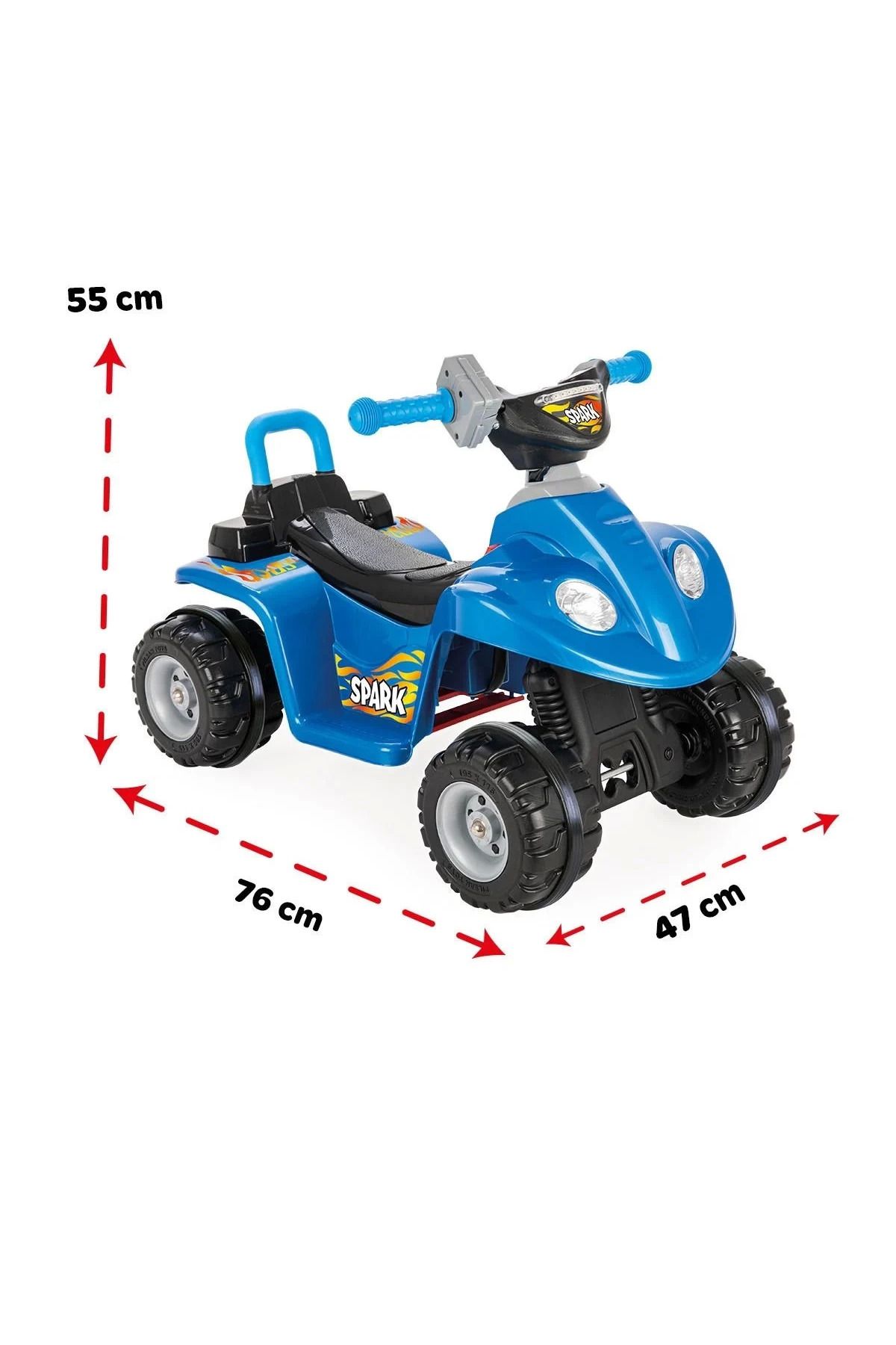 TOYFEST Spark Akülü Atv 6V Metalik Mavi