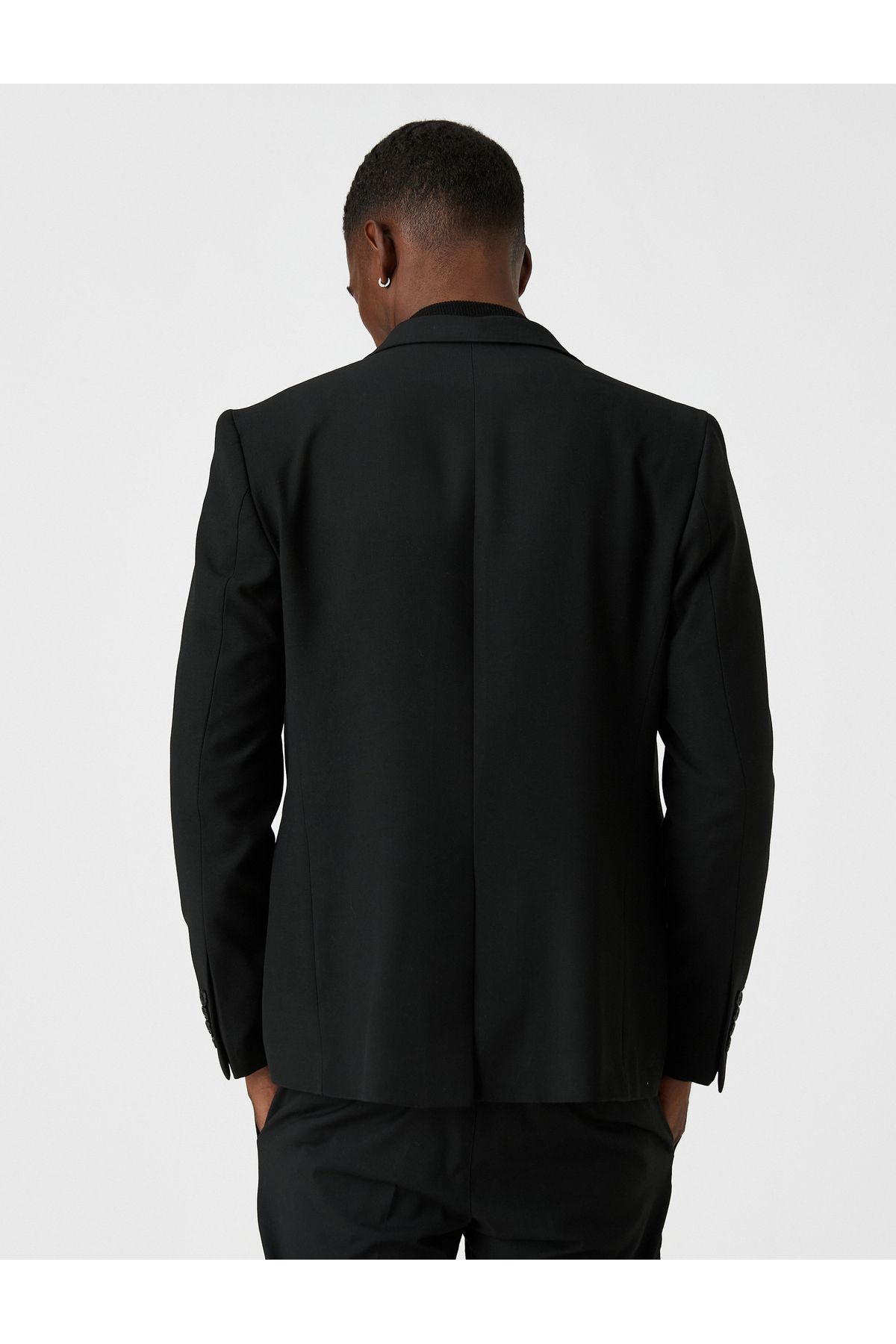 Koton-Basic Blazer Jacket with Pockets 4