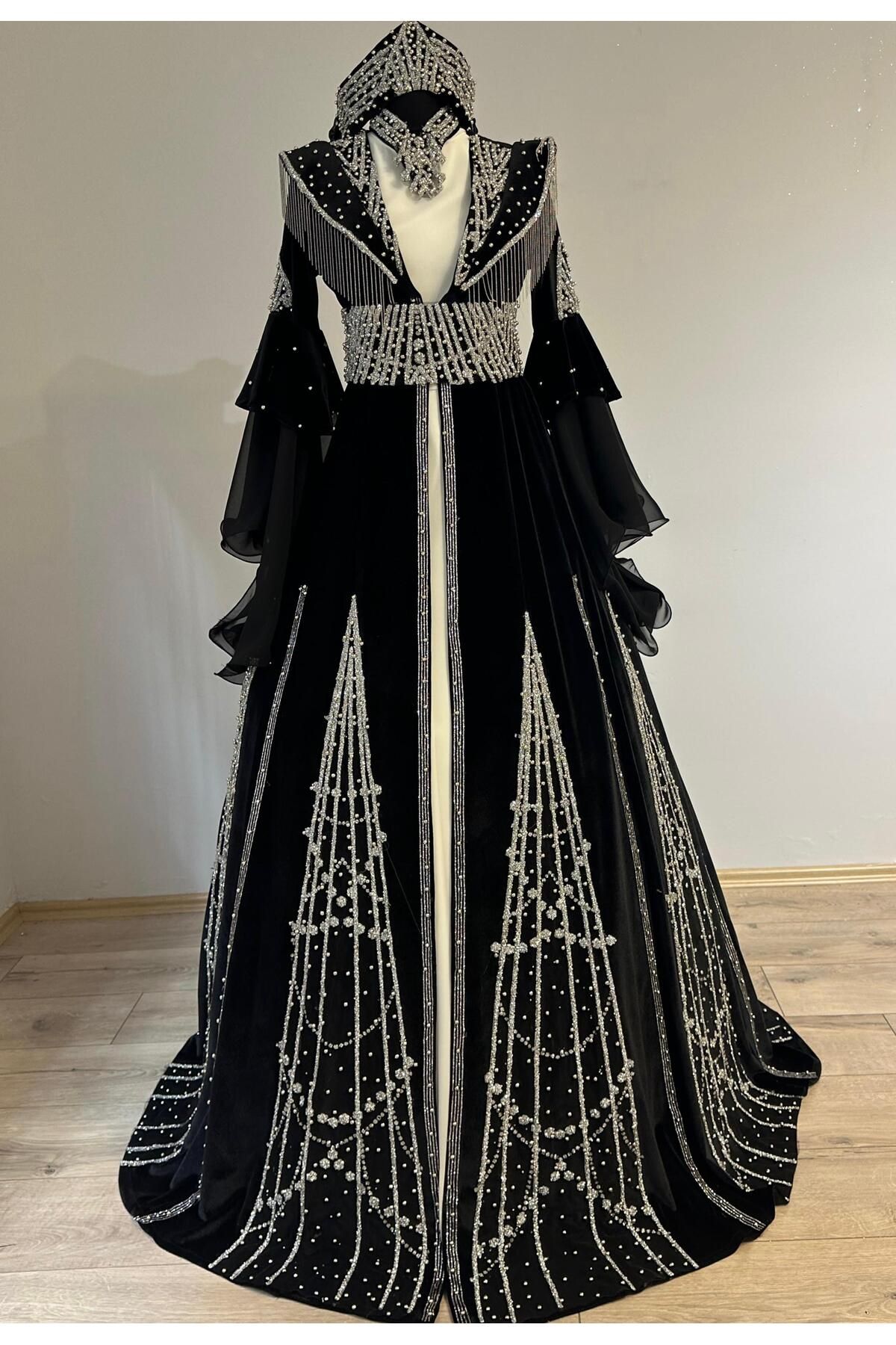 caftan de nuit au henné bindallı