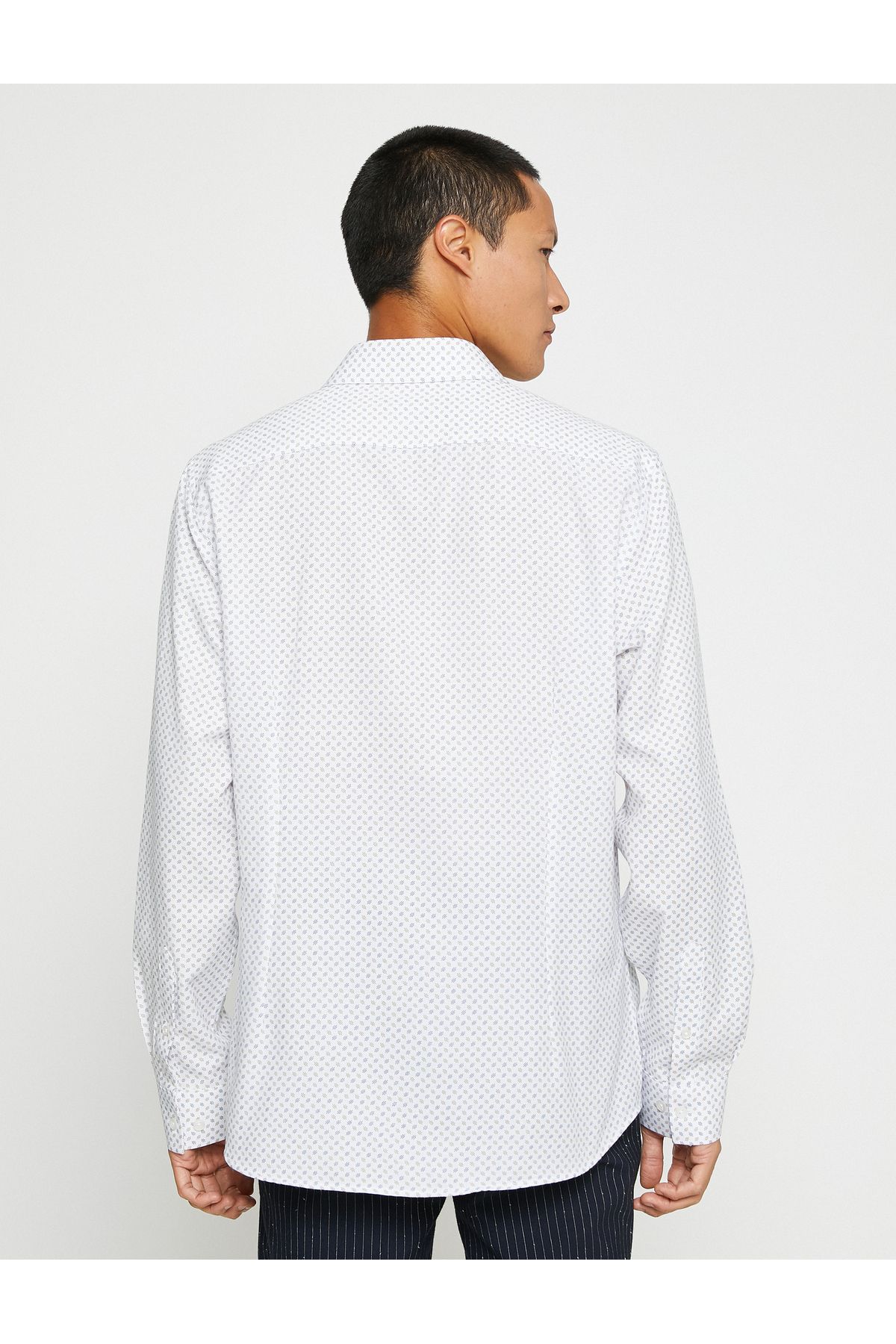 Koton-Sports Shirt Slim Fit Classic Collar Long Sleeve Non Iron 4