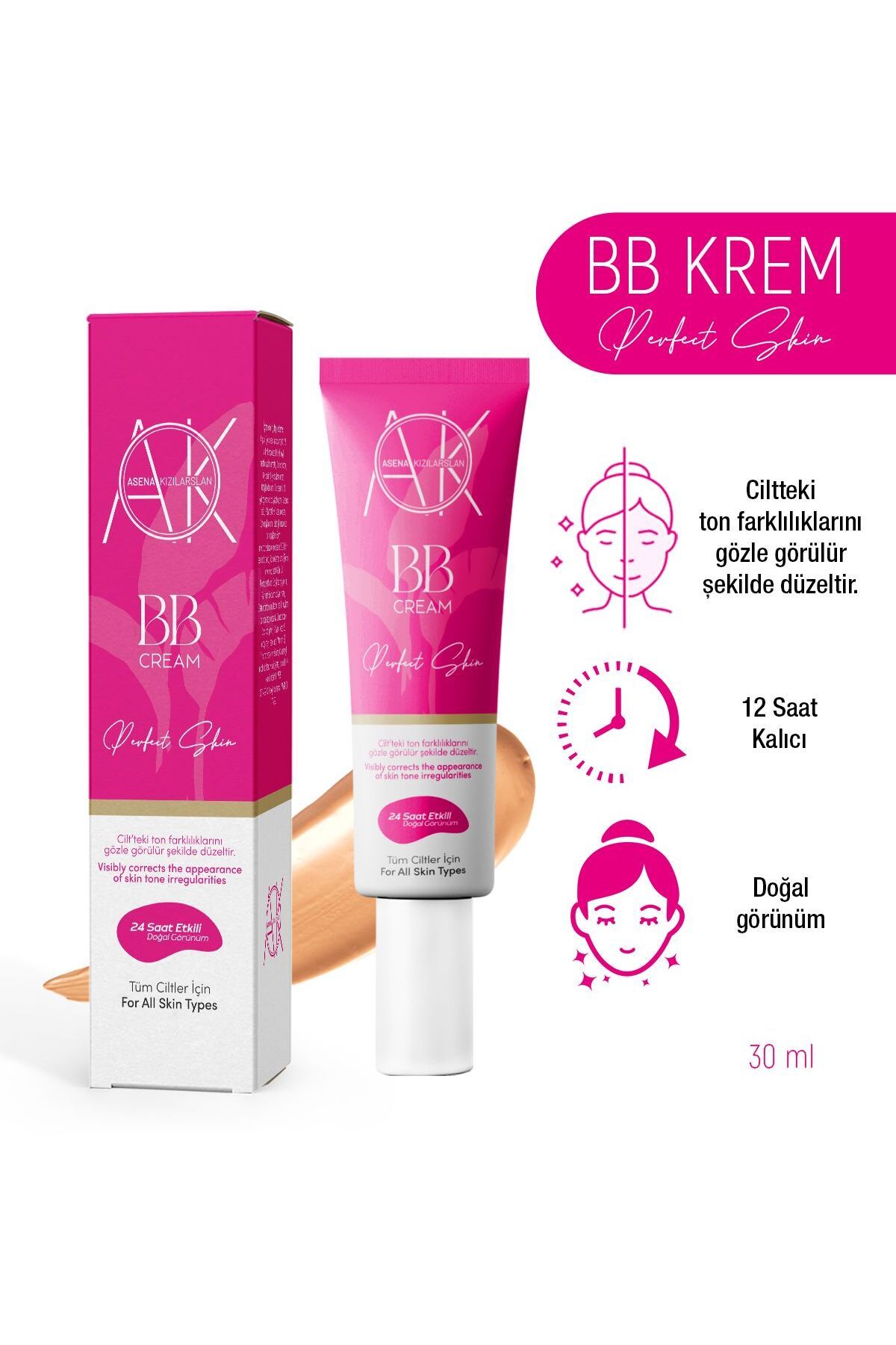 Asena Kızılarslan Spf15 Bb Krem 30 ml