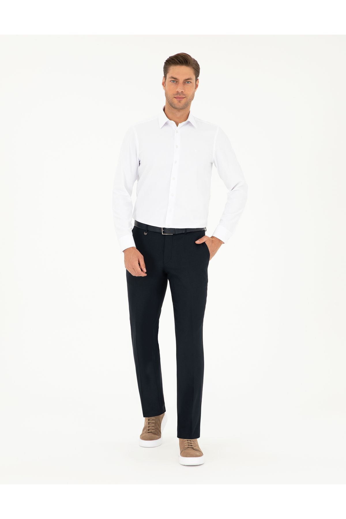 Pierre Cardin Lacivert Slim Fit Kumaş Pantolon 50297519-VR033