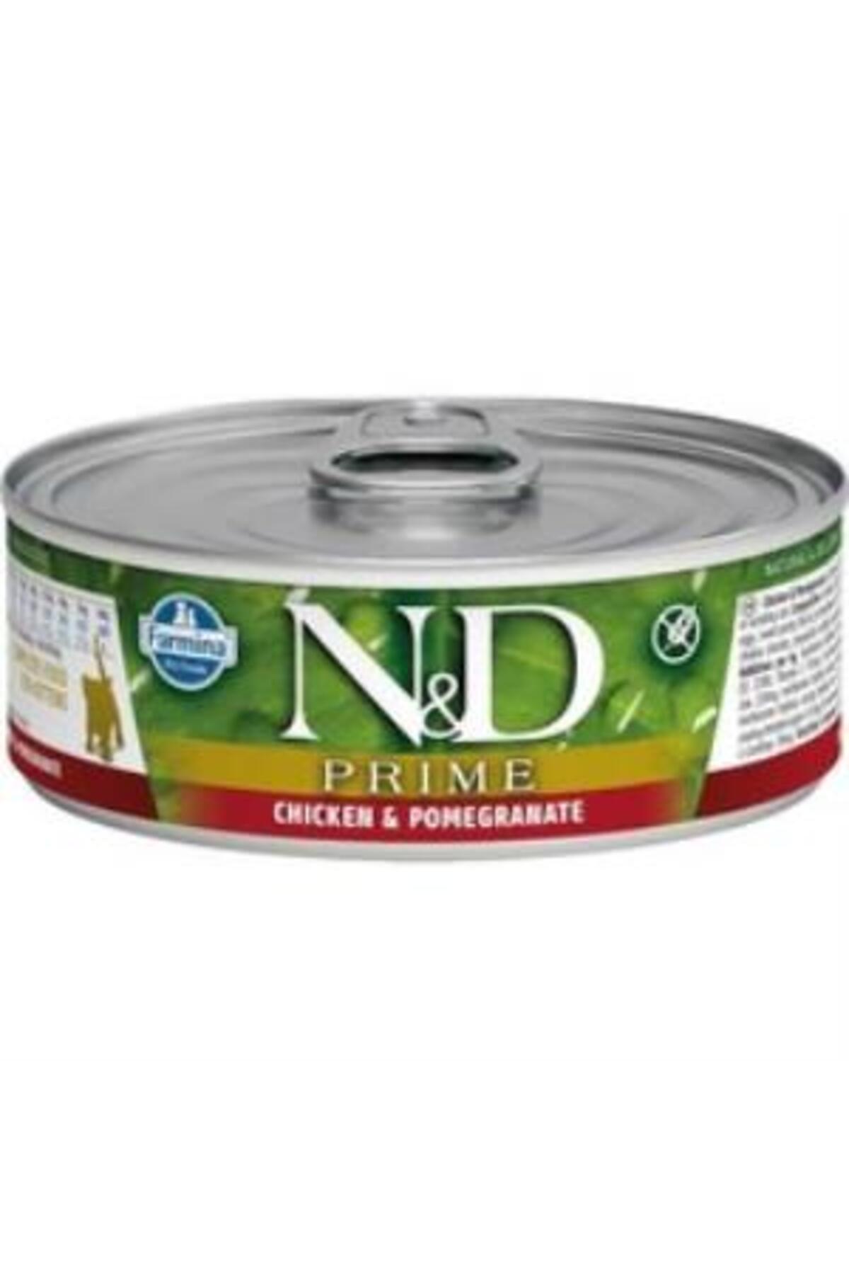 N&D Prime Tavuk ve Narlı Yavru Kedi Konservesi 80 Gr