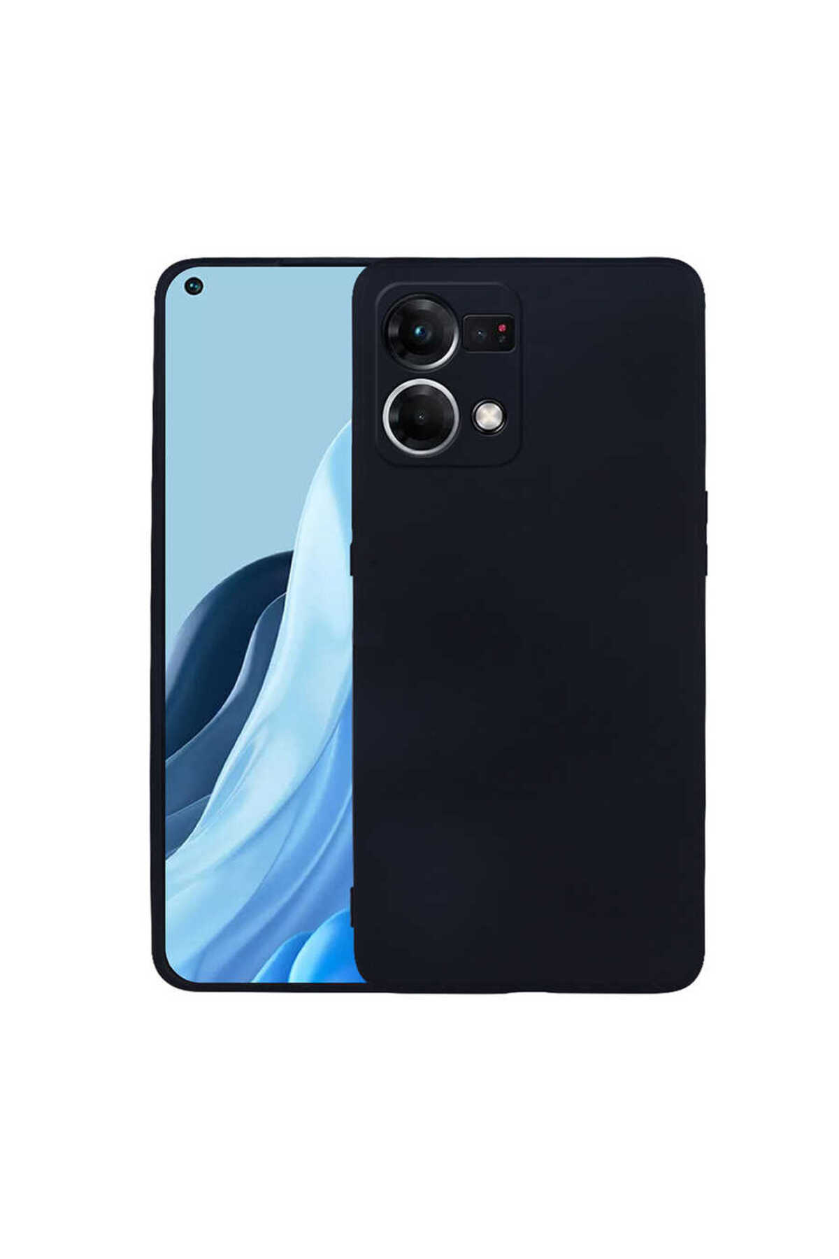 Oppo Reno 7 4G Case Premium Flexible Launch Durable Silicone Cover - Black