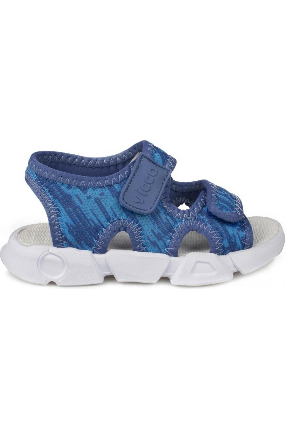 صندل آبی دخترانه و پسرانه بچگانه 187 Kuki Comfort سبک آناتومیک روزمره Vicco