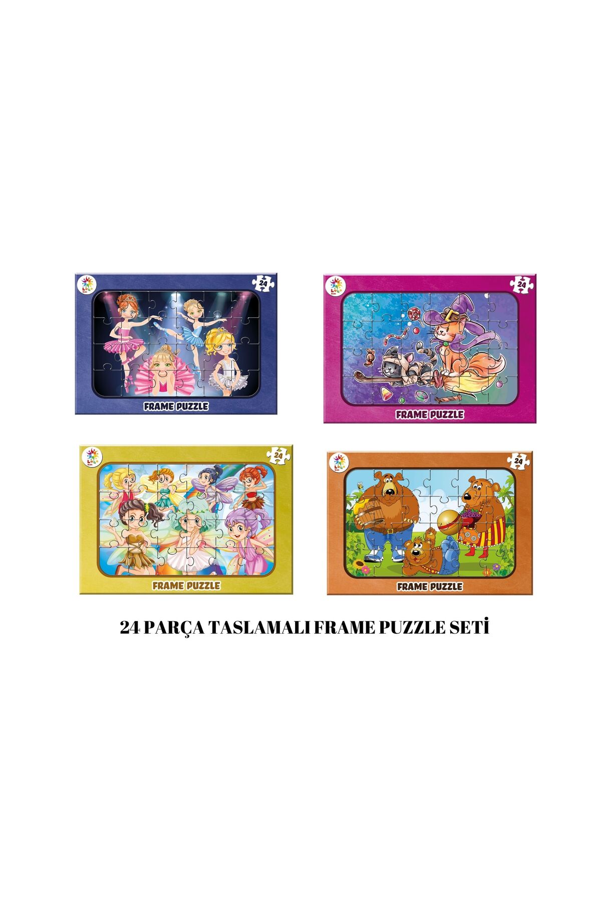 LAÇO KİDS LİSANSSIZ 4'LÜ FRAME PUZZLE SETİ - Fiyatı, Yorumları