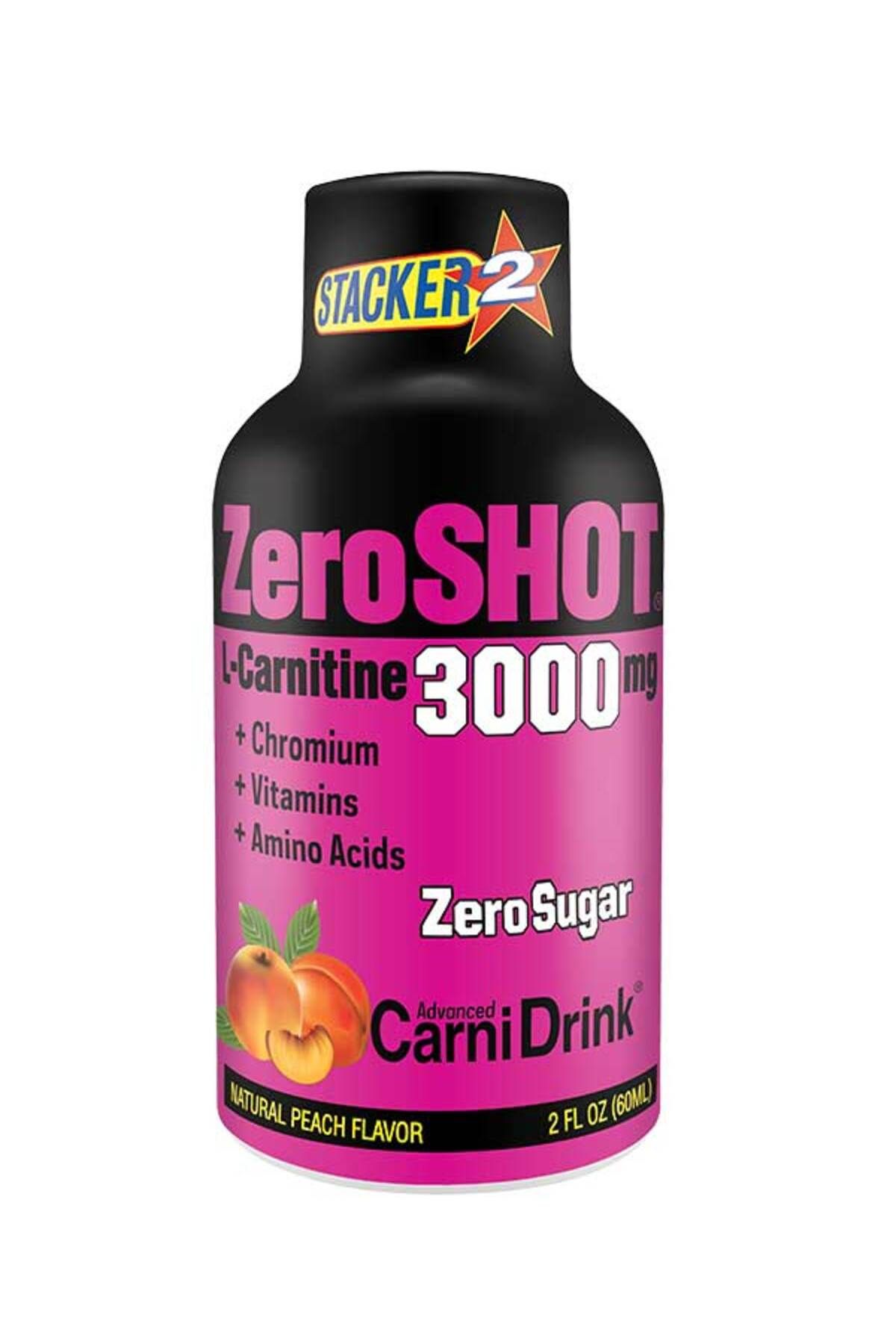 Zero Shot Şeftali Aromalı L Karnitin 12×60 ml 3000 Mg L- Carnitine