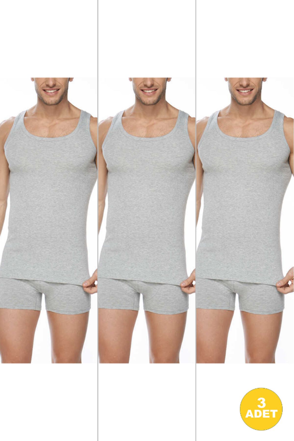 CNT-Men's Premium Cotton Classic Rib Tank Top 3 Pack 1