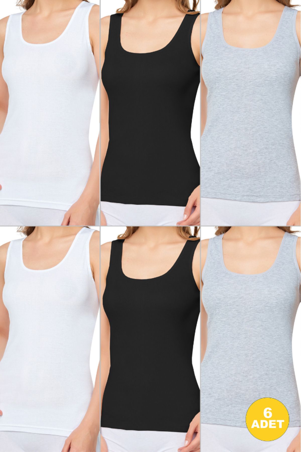 CNT-Pachete de 6 paturi sportive cu curele late din bumbac și lycra pentru femei 1