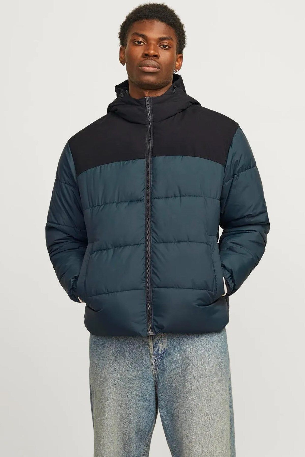 Jack & Jones Moon Hood Puffer Erkek Mont