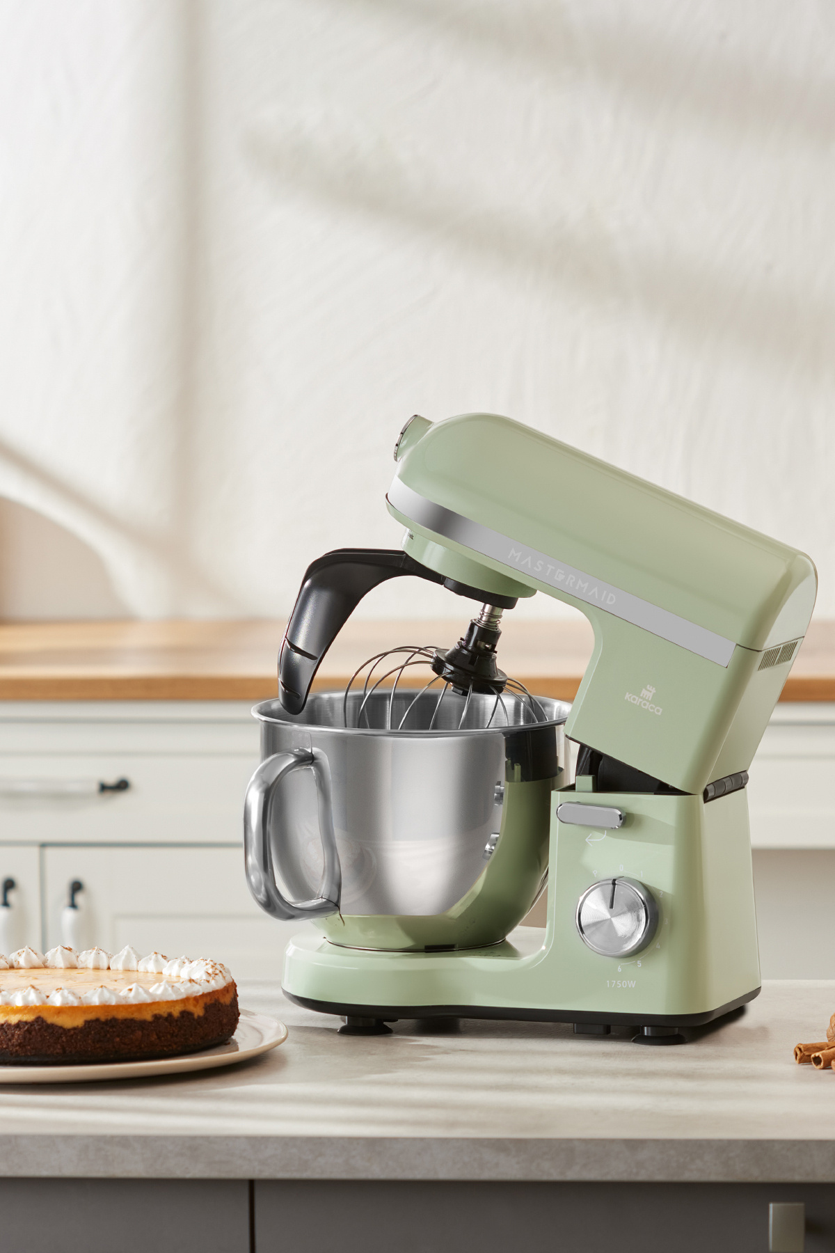 Karaca Mastermaid Chef Pro Çift Kollu Stand Mikser Yeşil 1750 W