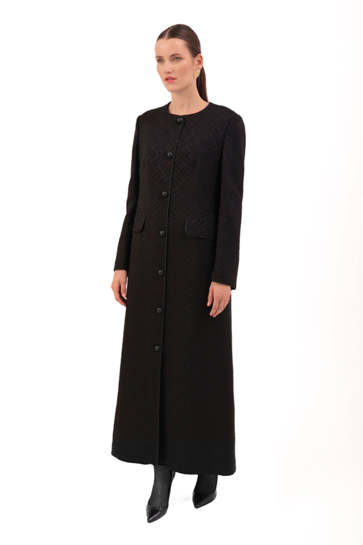 Aker-Modest Overcoat - Black - Basic 2