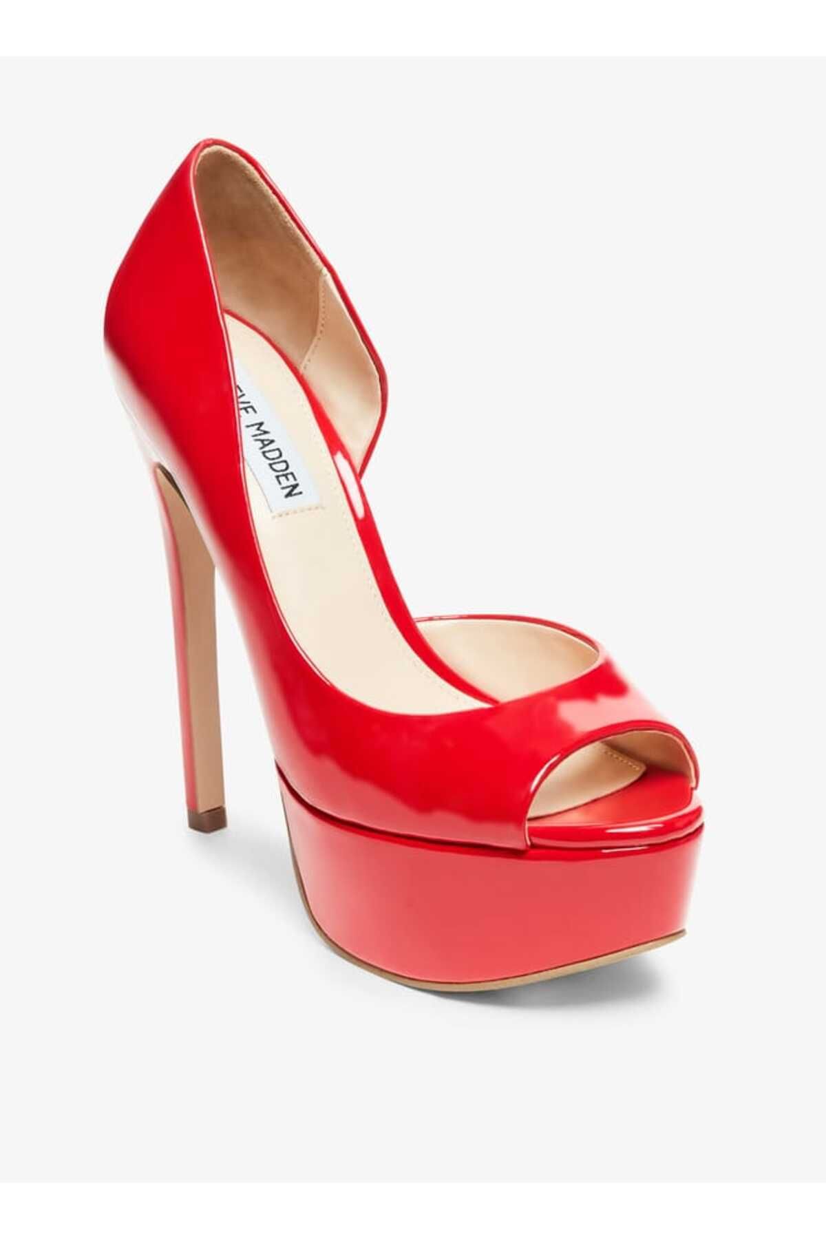 Steve Madden-Women's Solid Open-Toe Pumps with Stiletto Heels 1