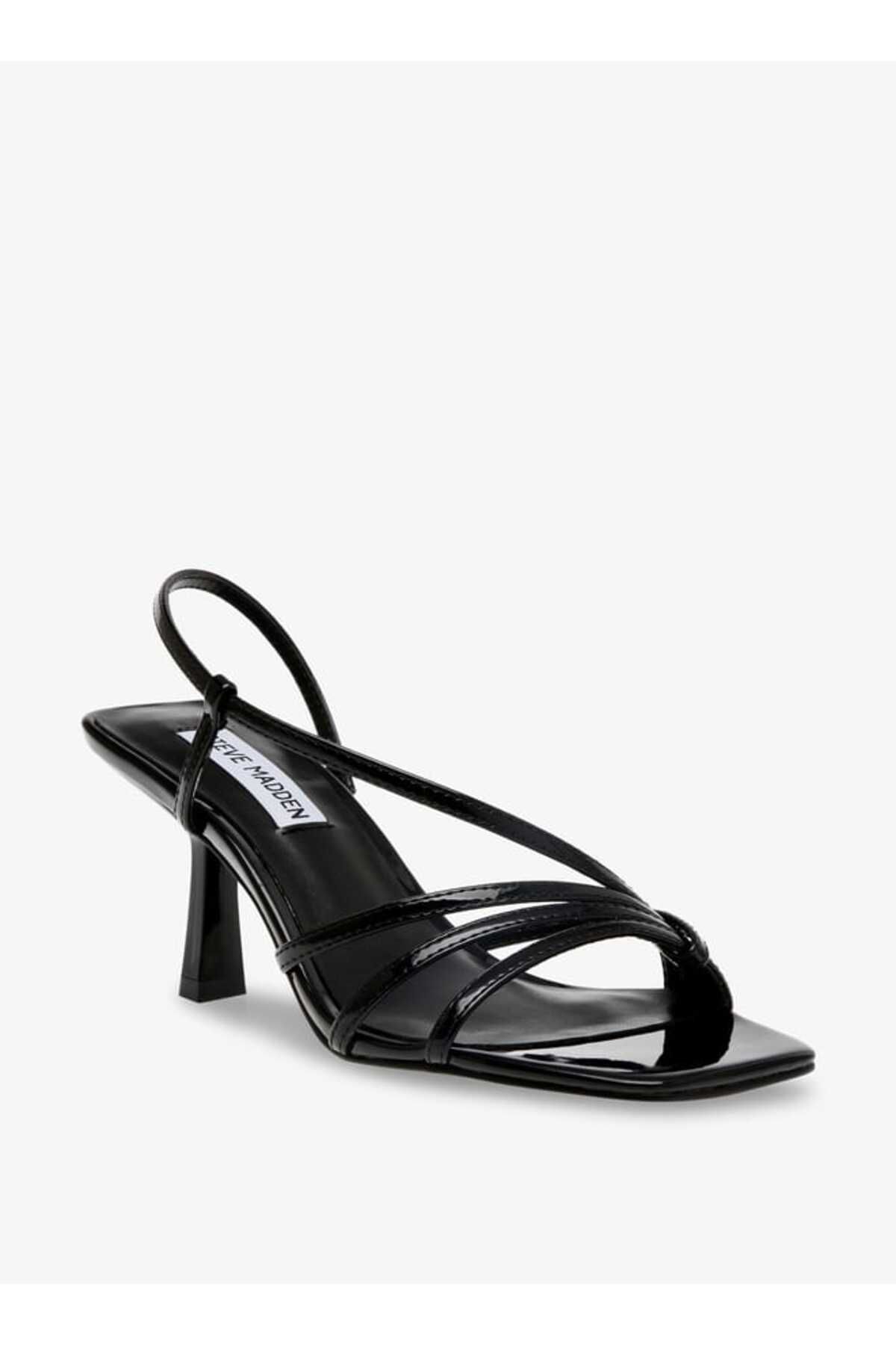 Steve Madden-Women's Solid Slip-On Sandals with Stiletto Heels 1