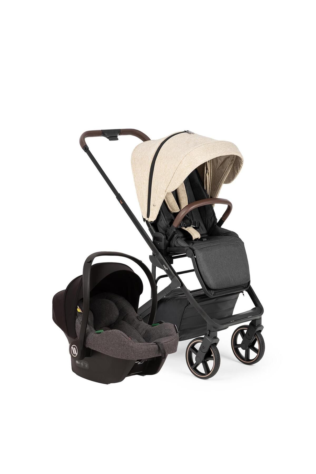 Neo Big Grey Cosmo Travel Sistem Bebek Arabası Beige
