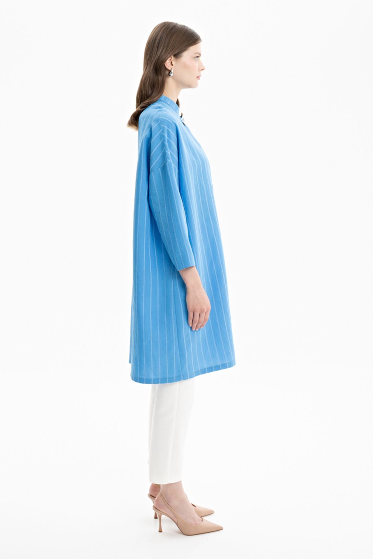 Aker-Comfortable Cut Striped Tunic 3