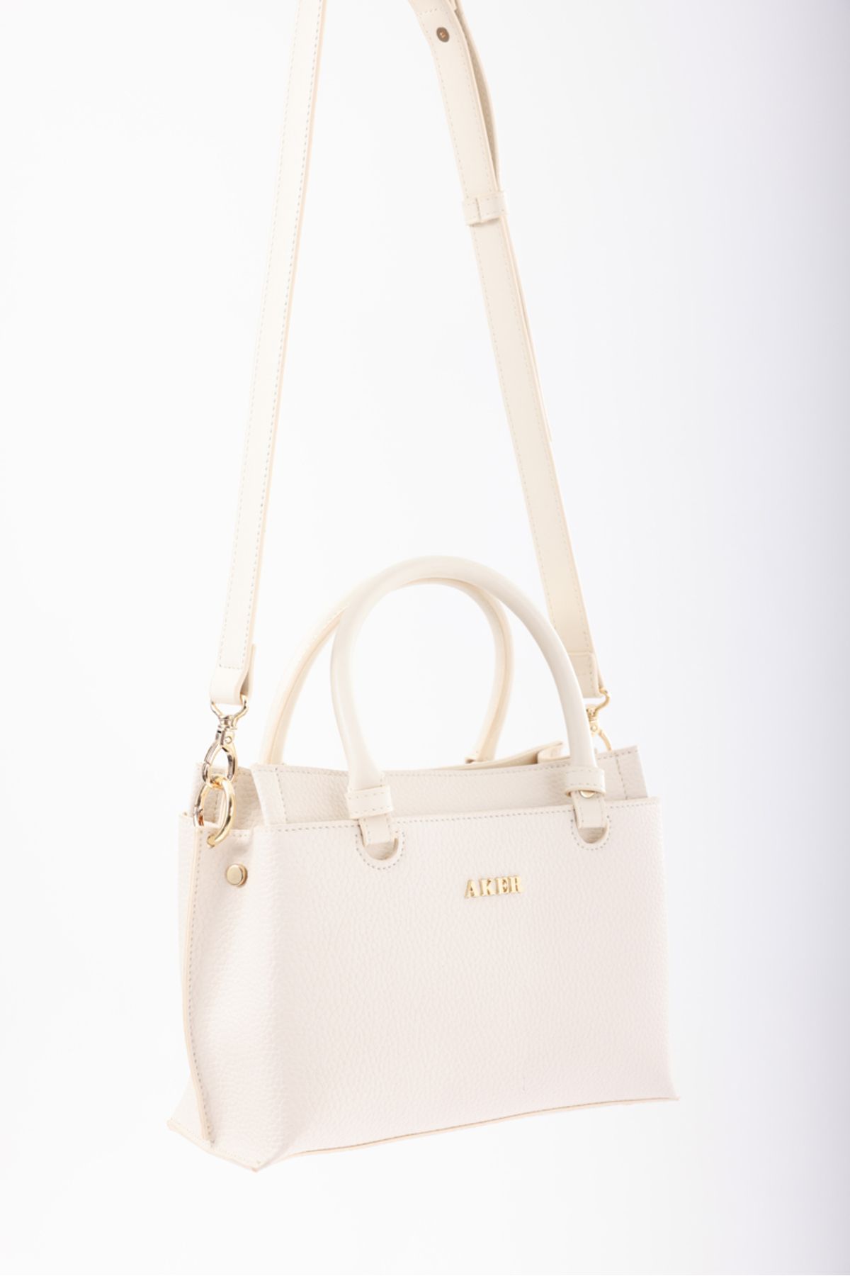 Aker-Handbag - Beige - Textured 5