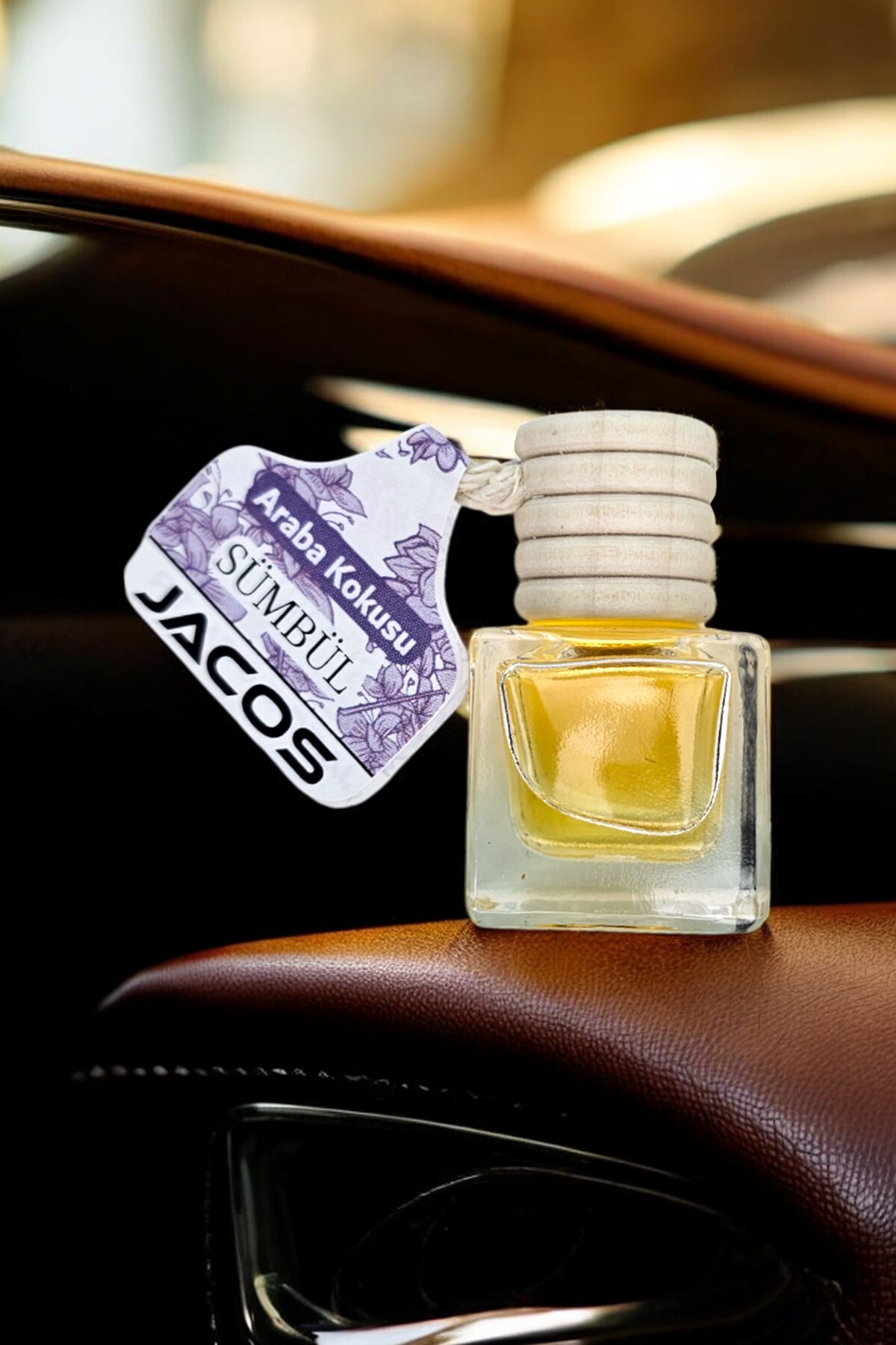 JACOS Bebek Pudrası Sandal Sümbül Kokusu 8 ml Oto Araç Kokusu Ipli Asma Oto Parfümü 3'lü Set fotoğrafı 2 (önizleme)
