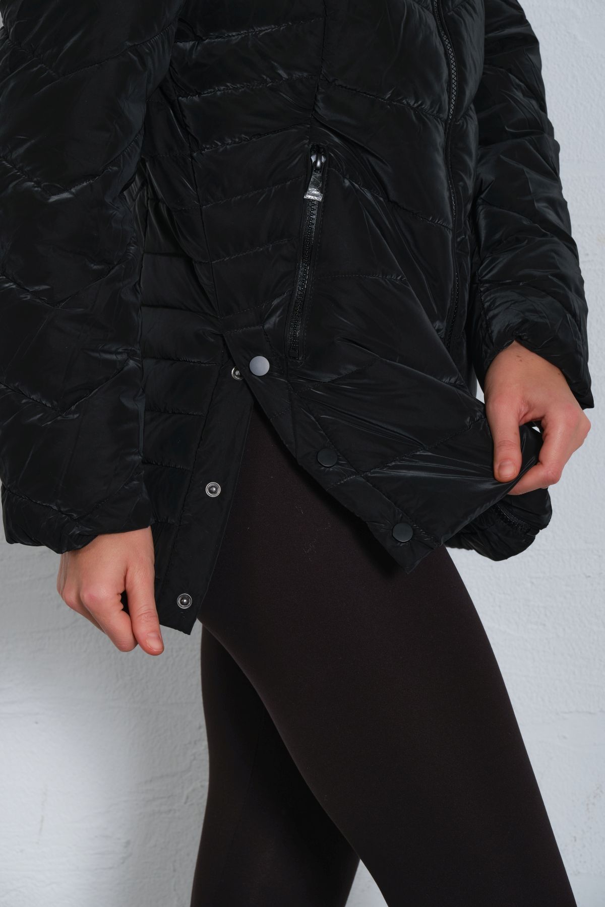 Maule-Anorak Soft Micro Coat pentru femei, cu glugă detașabilă, hidrofugă, cu fixare laterală @Manas 4