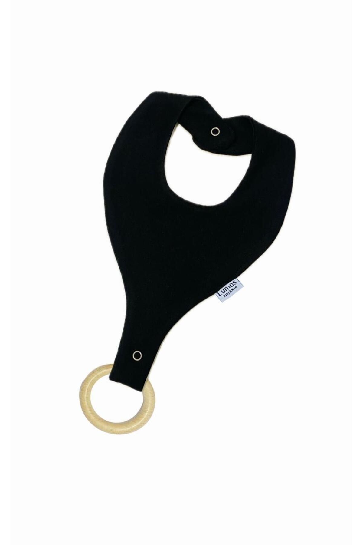 Lumos Trade Emzik Tutucu Mama Önlüğü - Siyah Renk %100 Pamuk Kumaş Emzik Askısı fotoğrafı 6 (önizleme)