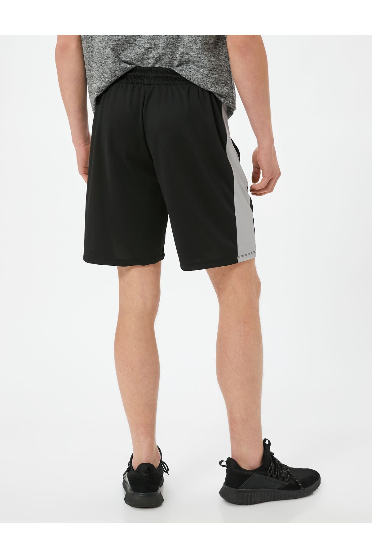 Koton-Sports Shorts Slogan Printed Waist Lace Pocket 4