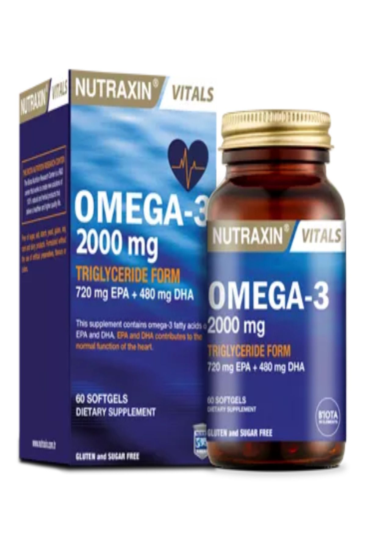 Nutraxin Omega 3 Balık Yağı - Omega 3 2000 Mg