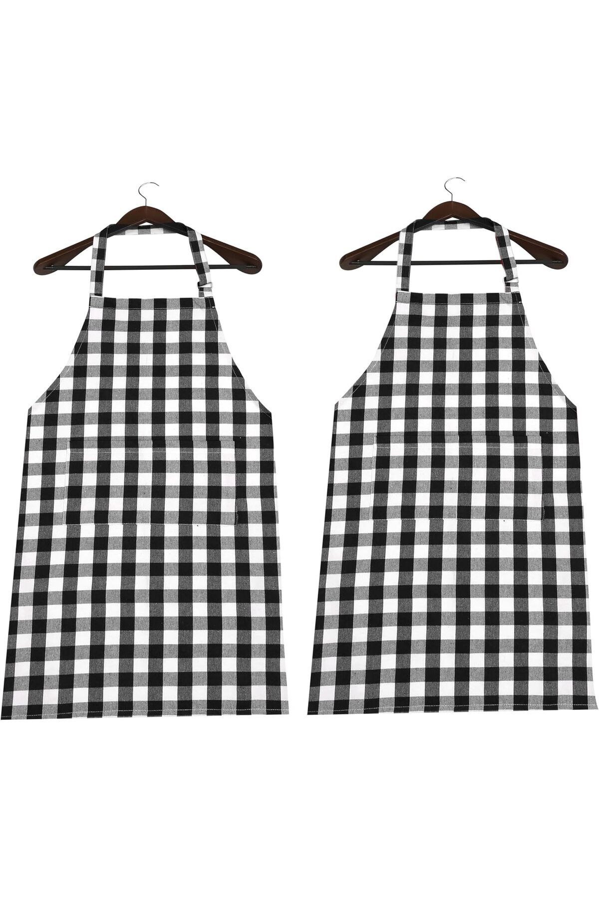 Guloglu Home-Duck Panama Red Checked White Kitchen Apron 2