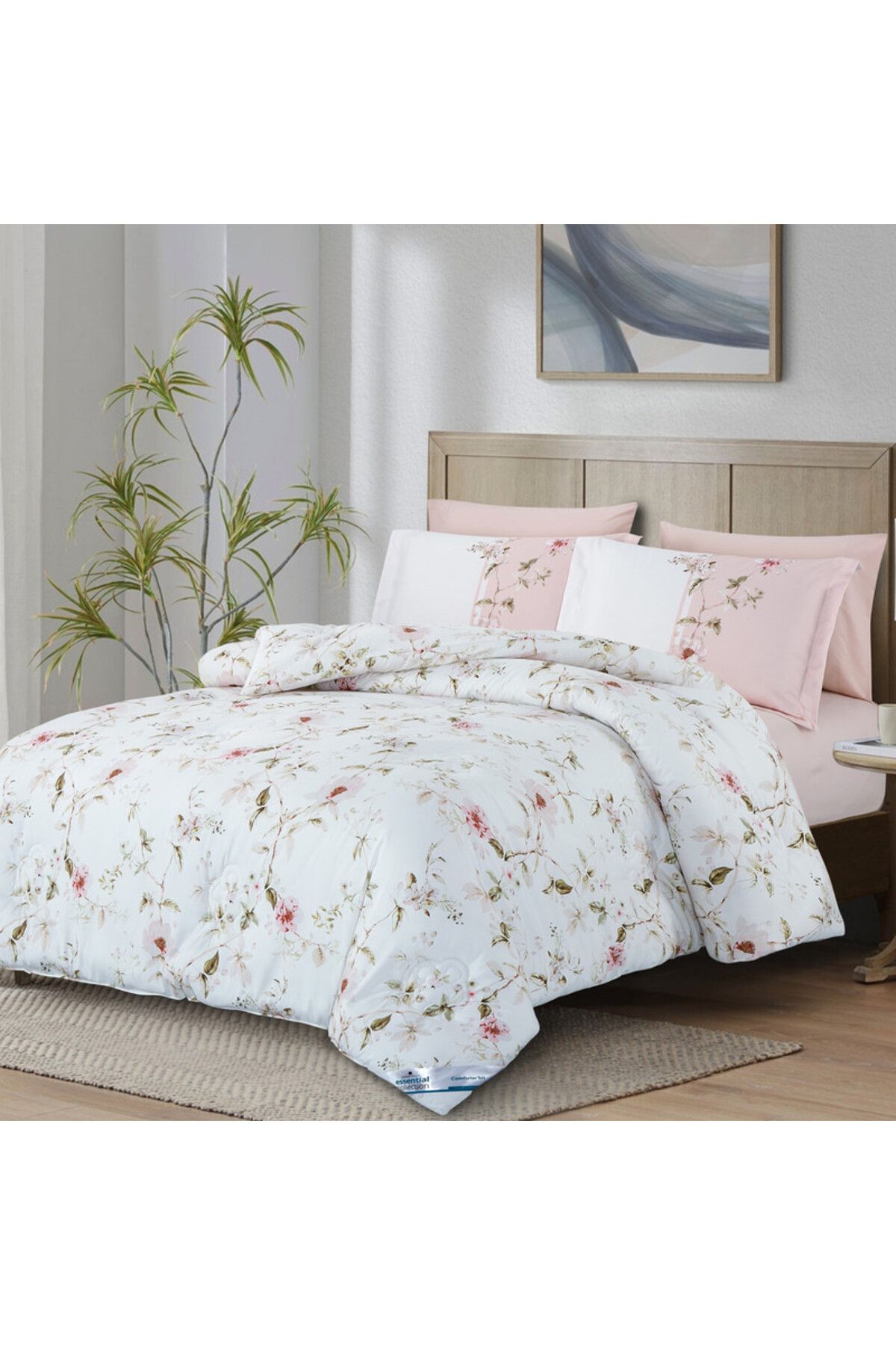 Donetella-Printed Bedding Comforter Set, 6 Pcs King Size Fits 240x260 Cms 2