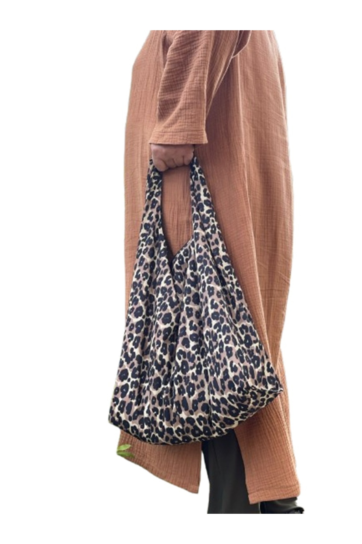 eflin  Kadin Leopar Desenli Omuz Cantasi - Görsel 3