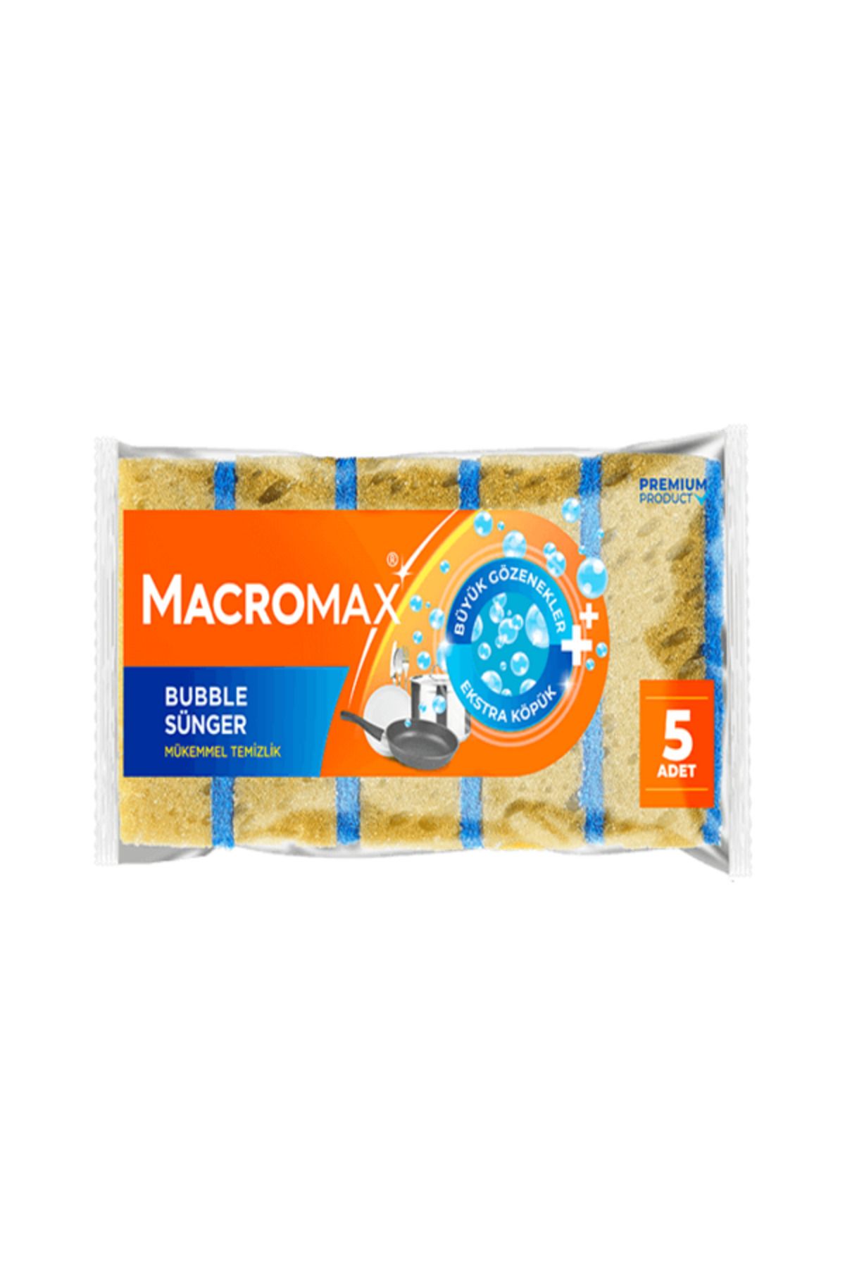 MACROMAX-Bubble Sponge Set of 5 1